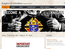 Tablet Screenshot of kofc14700.org
